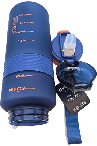 Twisoo BPA Free Tritan Leak Proof Water Bottle with Infuser Strainer and Time Markers - Motivational