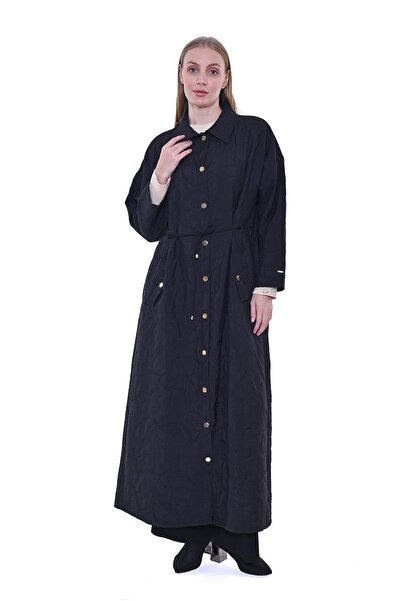 Invee Leaf Belled Drawstring Cap Black