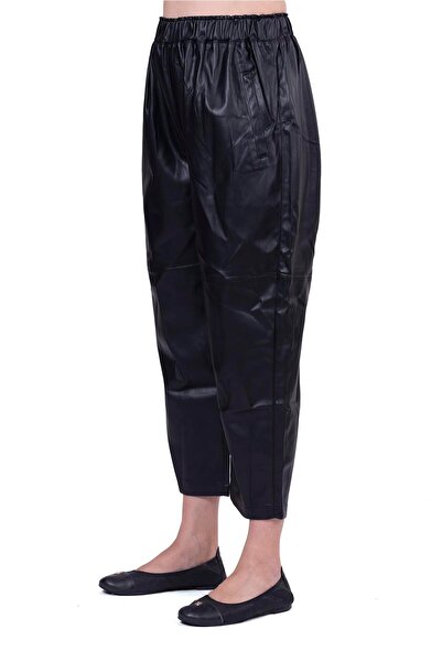 Invee Шкіряні штани ЧОРНІ