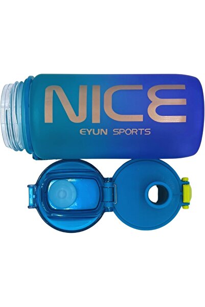 Twisoo Transparent Plastic Water Bottle with Flip-Top Lid, Secure Lock, Leak-Proof Design, Elegant S