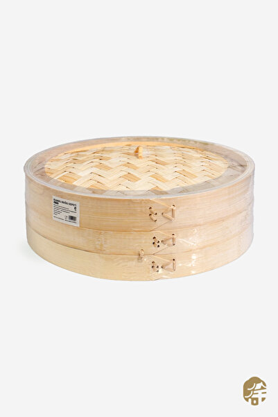 XUSHI GIDA 30Cm Bambu Buharlik Sepeti ( 30Cm Bamboo Steamer ) - 1ADET