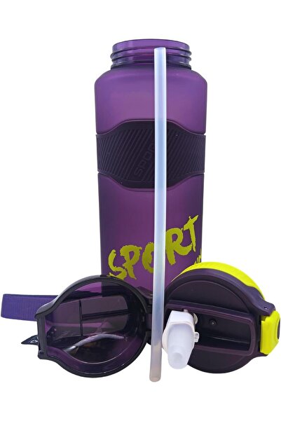 Twisoo BPA Free Tritan Leak Proof Water Bottle with Infuser Strainer and Time Markers - Motivational