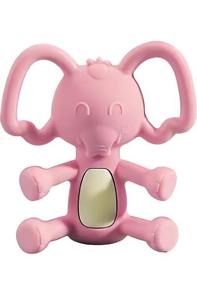 Twisoo Elephant Teether for Babies – BPA-Free, Food-Grade Silicone Teething Toy, Safe to Boil, Han