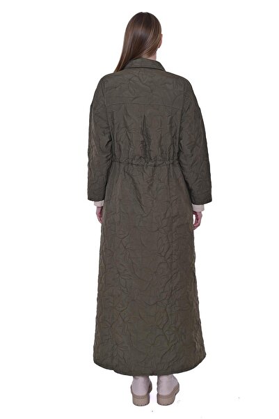 Invee Leaf Waist Drawstring Cap Khaki