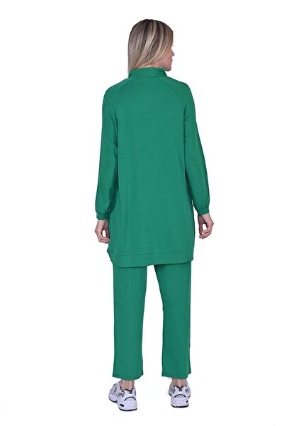 Invee Zippered Sweatpants Set