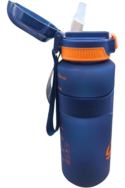 Twisoo BPA Free Tritan Leak Proof Water Bottle with Infuser Strainer and Time Markers - Motivational