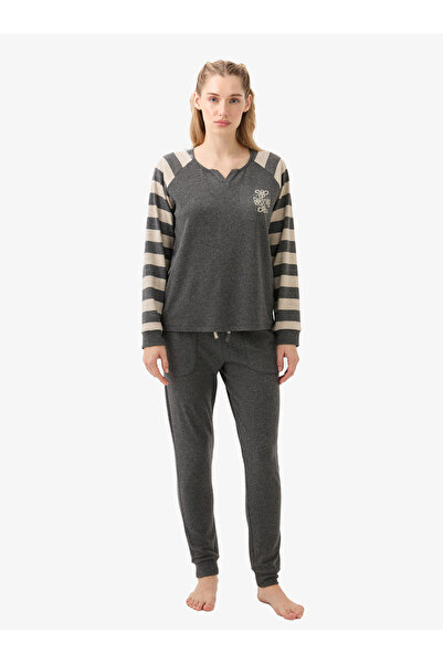 Blackspade Women's Thermal Pajama Bottoms 51974 - Anthracite