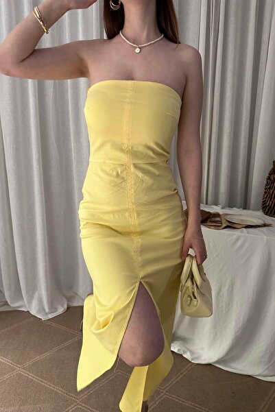 lizge giyim STRAPLEZ ELBİSE