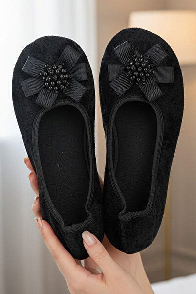 CEYDA SHOES Süslü Kadife Ev,hac, Umre Babeti, Hediye, Günlük Babet,tüylü Babe...