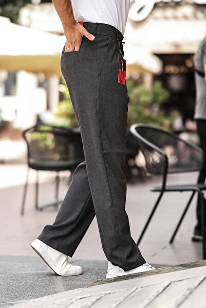 Gambocci Baggy Cut Men's Trousers - Pleated and Fabric Loose