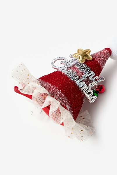 Le Mabelle Red Tulle Christmas Funnel Clip Buckle