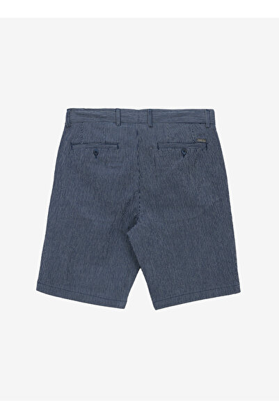 Fabrika Lacivert Erkek Bağlamalı Bel Basic Fit Bermuda Şort FABRESA