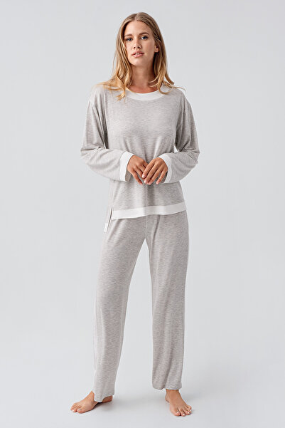 Artış Μακρυμάνικο Σετ Πιτζάμες Basic Stretchy Viscose