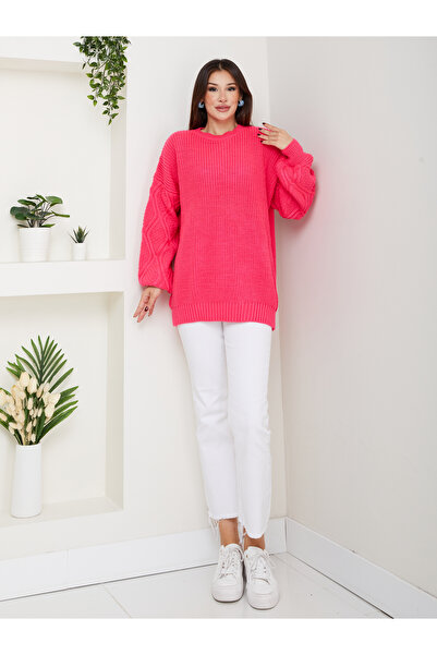 RACE FASHİON Tricotaj cu mâneci cu gât rotund Pulover RC8009