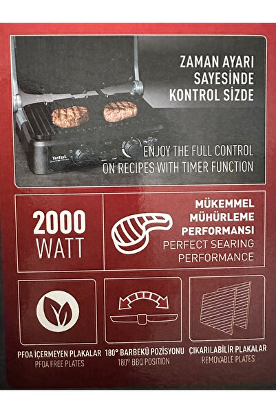 TEFAL Gourmet Minute Inox Elektrikli Izgara Ve Tost Makinesi