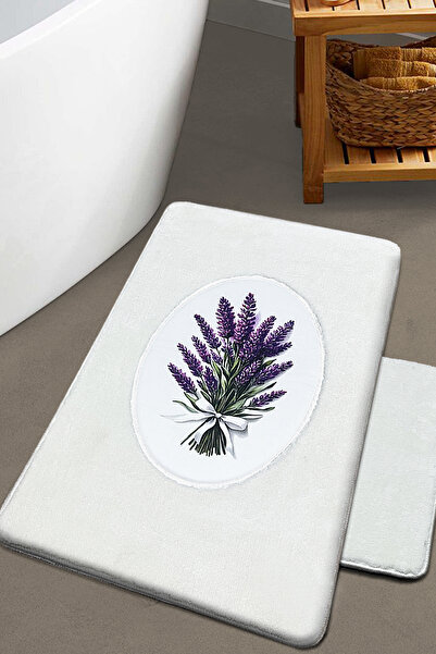 Chilai Home Lavmore 2-Pack Embroidered Plush Bath Mat 60X100 50X60 cm