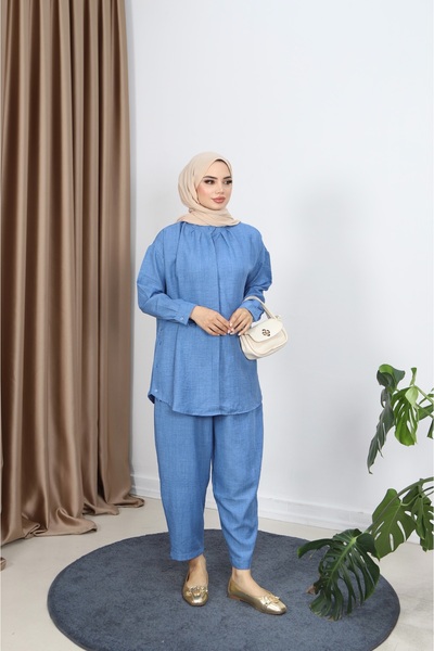NİSUM MODA Pants Suit with Hidden Buttons