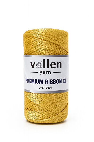 vollen yarn Premium 200gr/4mm Polyester Ribbon Ip,makrome Ipi,çanta Ipi,hobi ...
