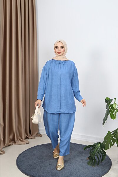 NİSUM MODA Pants Suit with Hidden Buttons