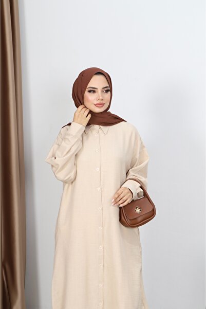 NİSUM MODA Buttoned Long Tunic