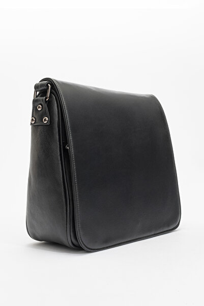 Dericlub 2070 Model - Real Leather Black Women's Crossbody Bag