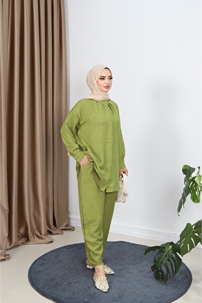NİSUM MODA Pants Suit with Hidden Buttons