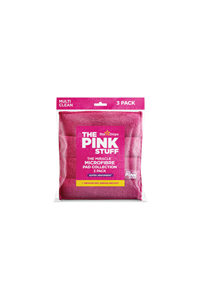 THE PINK STUFF مجموعة فوط الألياف الدقيقة المعجزة - عبوة من 3 قطع