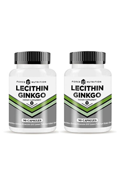 Force Nutrition ليسيثين الجنكة بيلوبا كوينزيم Q10 90 كبسولة 2 علبة
