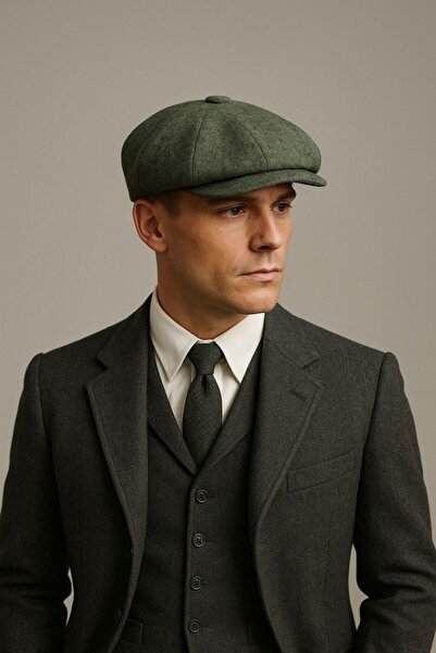 Aghilo Erkek Yünlü Kışlık Baretta Kasket Şapka – London / Peaky Blinders Tarzı