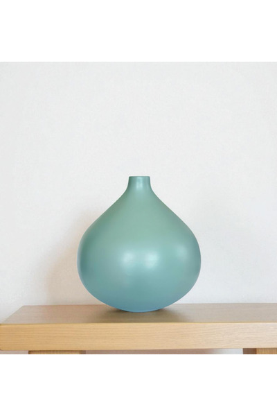 Felis Arte مزهرية سيراميك دروب، صناعة يدوية، ديكور، شمالي، ريفي، أخضر نعناعي