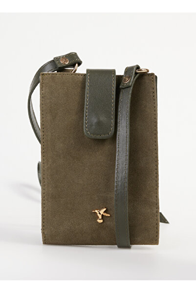 Fabrika Haki Kadın 12x8x1 cm Telefon Çantası ALMIRA-BETSY