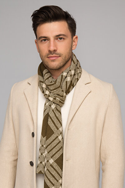 Sebir Moda Checkered Knitwear Scarf