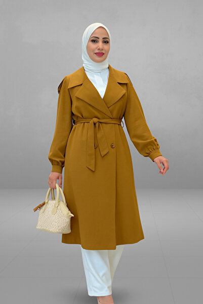 Tebrikler tekstil Women's Summer Trench Coat Model G3109