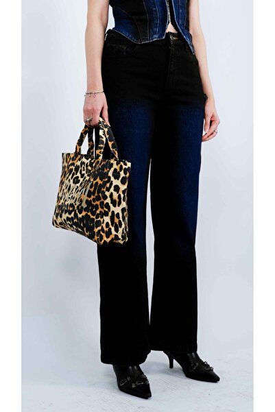 focsel Askılı Leopar Desenli Focsel Tote Çanta