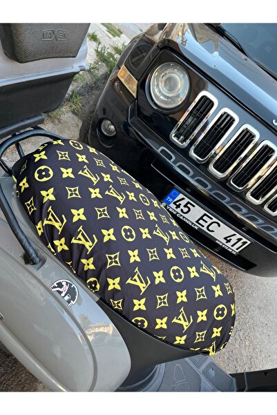 CEBECİOTO Luis Black Yellow Patterned Combed Motorcycle Cover - Compatible On...
