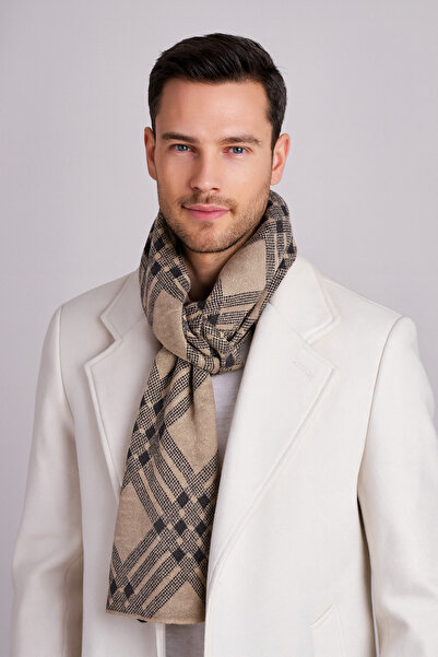 Sebir Moda Eșarfă de tricotat în carouri