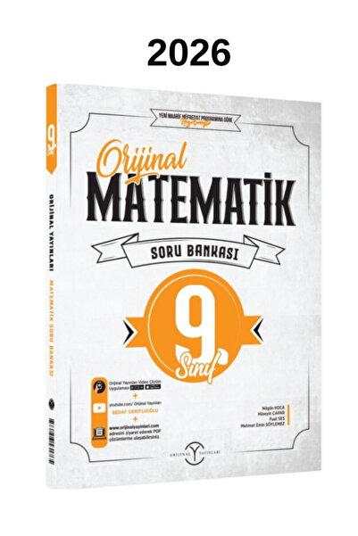 Orijinal Yayınları 2026 Orijinal 9. Sınıf Orijinal Matematik Soru Bankası Maarif model