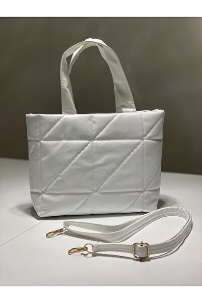 Encool Γυναικεία τσάντα χεριού και ώμου με καπιτονέ ανάγλυφο φουσκωτό φερμουάρ με ρυθμιζόμενο σταυρό