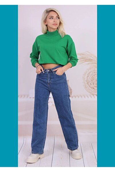 Yarım Balıkçı Yaka Sweatshirt