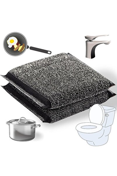 MyClean 6 قطع من الإسفنجة السحرية الكبيرة المصنوعة من سلك إينوكس المقاوم للصدأ