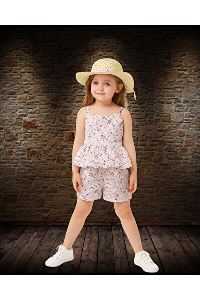 tny kids collection Hat 3-Piece Girl's Bottom-Top Set