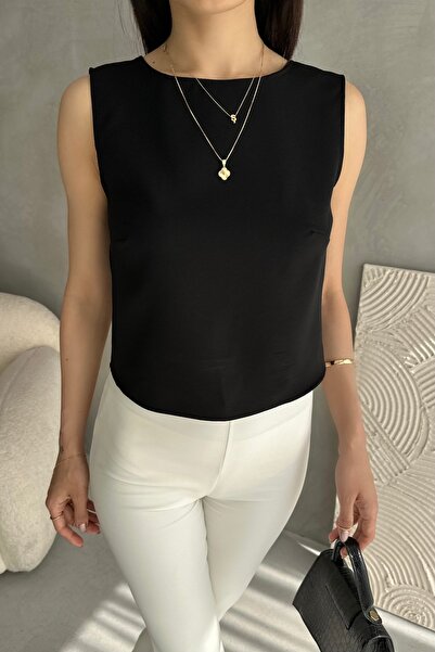 Fav Style Topuri fără mâneci pentru femei, fără mâneci, negru