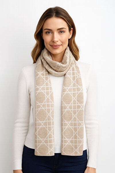 Sebir Moda Cannage Patterned Knitwear Scarf