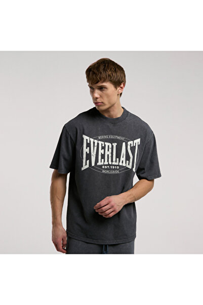EVERLAST Αυθεντικό ανδρικό μπλουζάκι Boxing Oversize Anthracite
