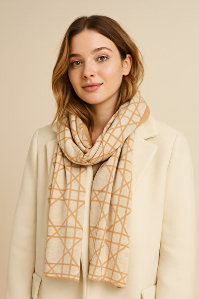 Sebir Moda Cannage Patterned Knitwear Scarf