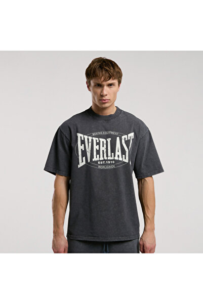 EVERLAST Αυθεντικό ανδρικό μπλουζάκι Boxing Oversize Anthracite