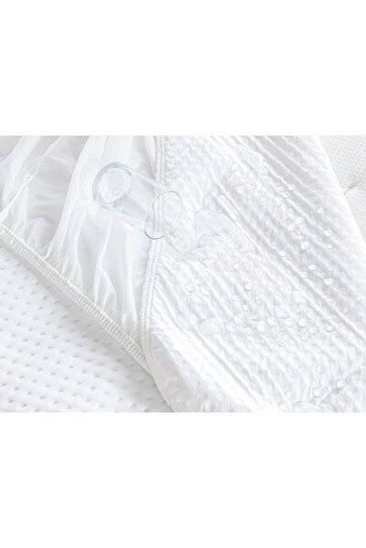 Madame Coco Clarte Flüssigkeitsdichte Spannbettmatratze für Einzelbett, Weiß