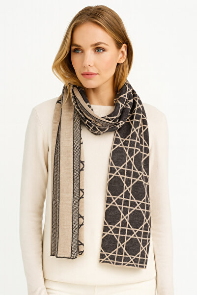 Sebir Moda Cannage Patterned Knitwear Scarf