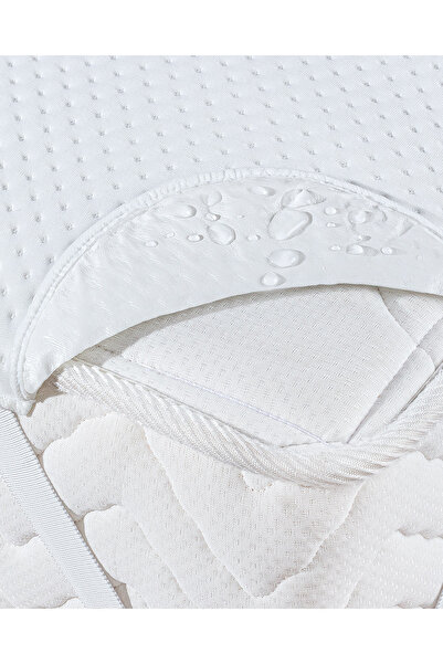 Madame Coco Clarte flüssigkeitsdichte, elastische Eckmatratze für Einzelbett, Weiß