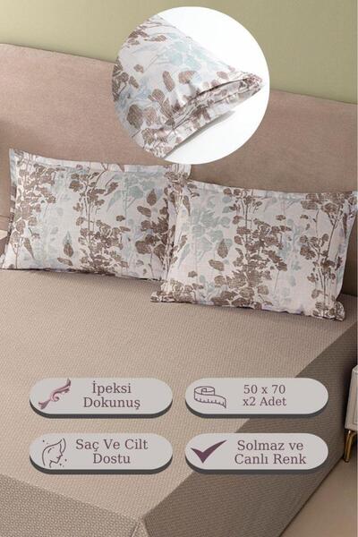 Karna Home LaVella Συλλογή Μαξιλαροθήκες 2 τεμαχίων - Ανοιγόμενη Πόρτα με Λουλούδια 50Χ70